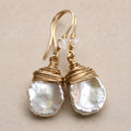 Vintage Barroque Pearl Drop Earrings