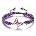 Druzy Purple Opal Butterfly Bracelet