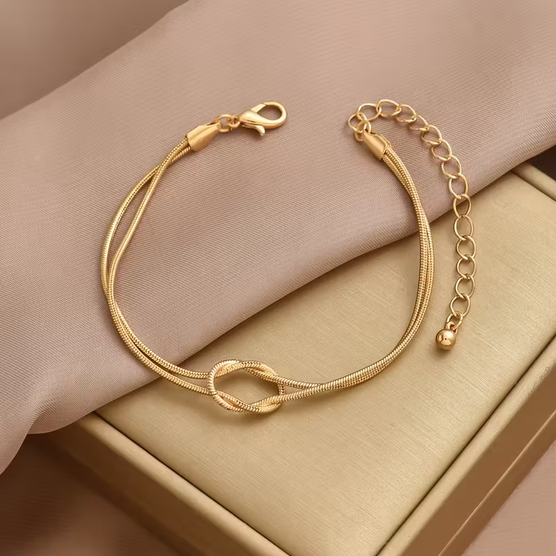 Twist Knot Chain Bracelet