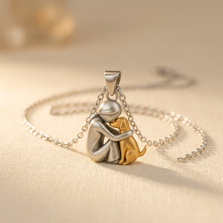 Hug pendant necklace